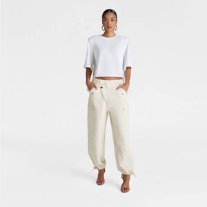 Women's Cream Track Pants
